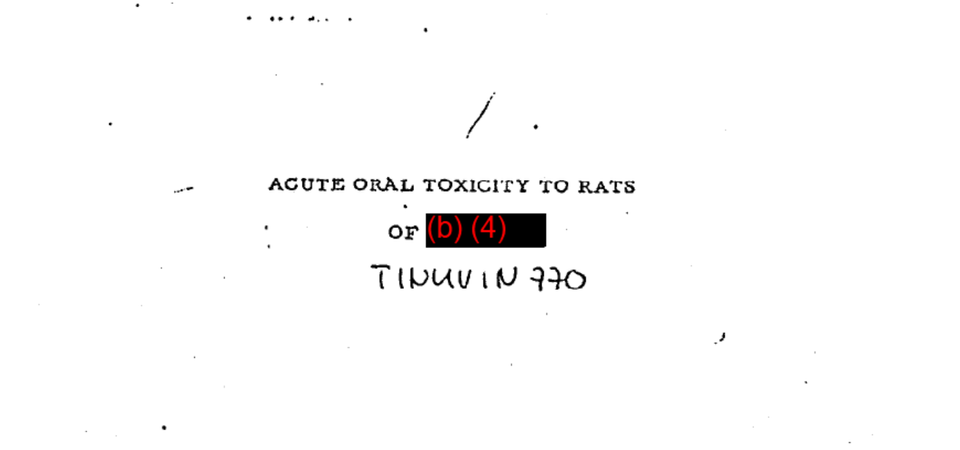 Uncovered: 1970s BTMPS tox studies